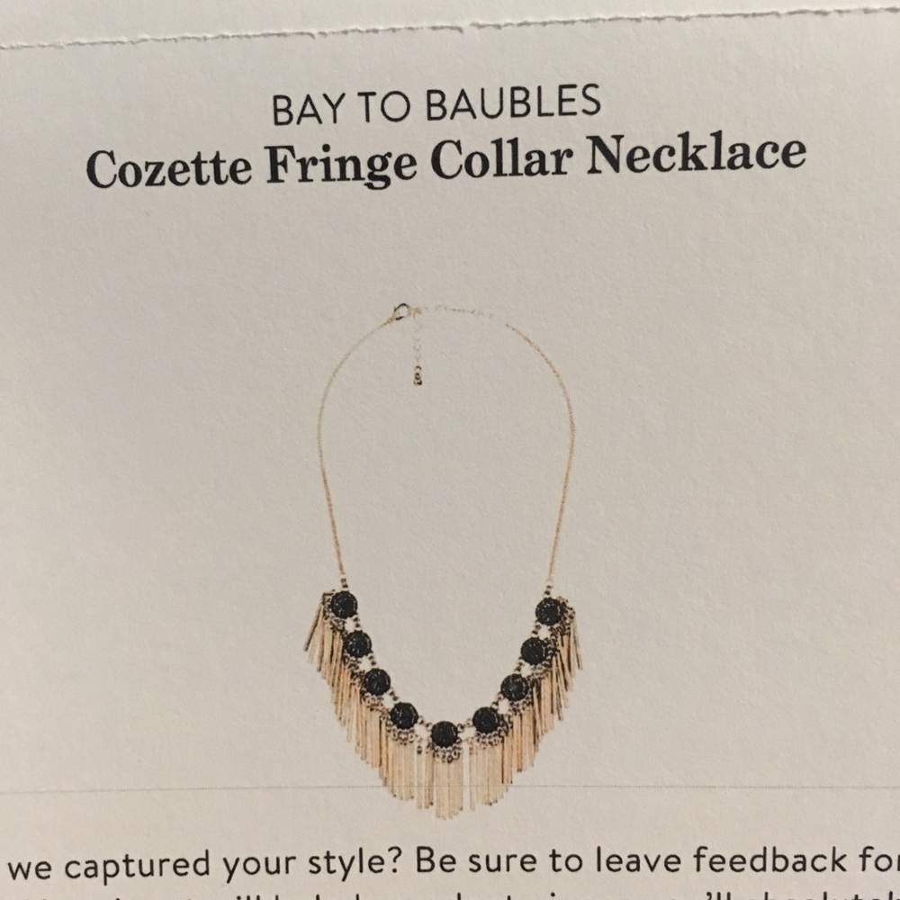 Stitch fix fringe collar necklace